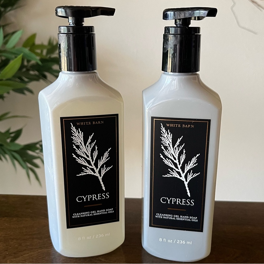Two Bath & Body Works Cypress Gel Hand Soaps